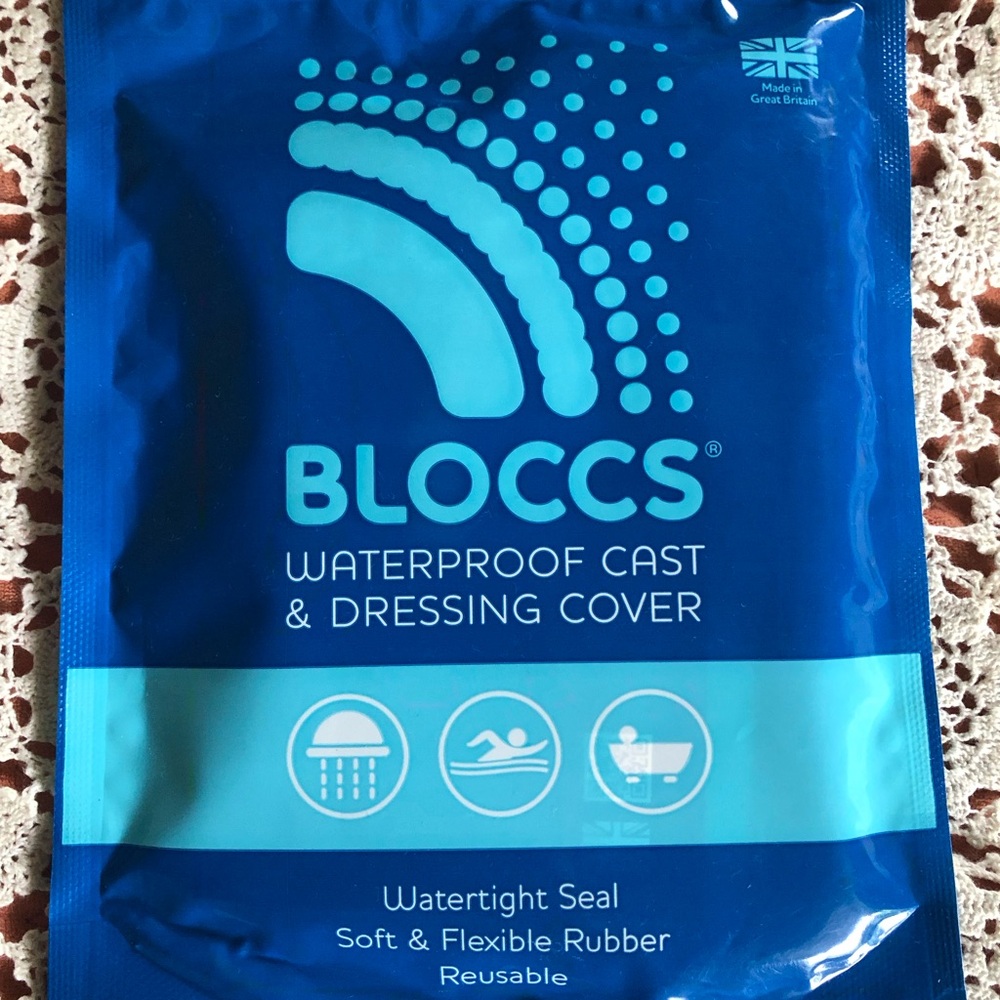 Waterproof Cast & Dressing Cover in Blue